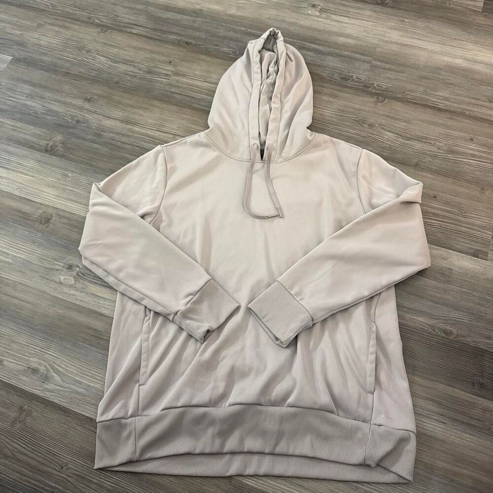 Mondetta Women's Cream and Grey Hoodie
